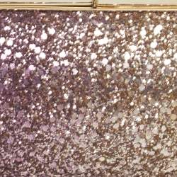 Pre Owned Jimmy Choo Trinket Degrade Purple/Gold Glitter Clutch