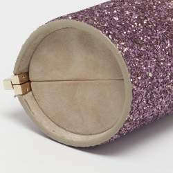 Pre Owned Jimmy Choo Trinket Degrade Purple/Gold Glitter Clutch