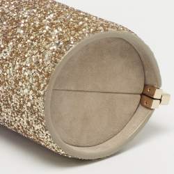 Pre Owned Jimmy Choo Trinket Degrade Purple/Gold Glitter Clutch