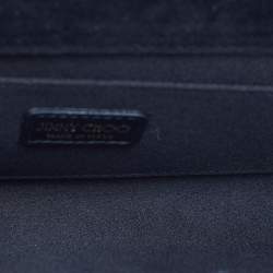 Pre Owned Jimmy Choo Sweetie Gold Fabric Acrylic Chain Clutch