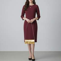 Pre Owned Jimmy Choo Sweetie Gold Fabric Acrylic Chain Clutch