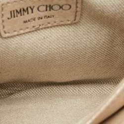 Pre Owned Jimmy Choo Shadow Iridescent Leather Chain Crossbody Bag