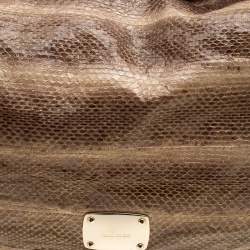 Jimmy Choo Beige Python Large Sky Bangle Hobo