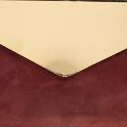 Jimmy Choo Burgundy Shimmering Leather Charlize Clutch