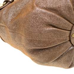 مملوكة مسبقًا حقيبة جيمي تشو توليتا جلد بنية ميتالك