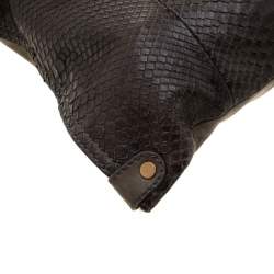 Pre Owned Jimmy Choo Seaweed Green Python and Leather Tulita Shoulder Bag