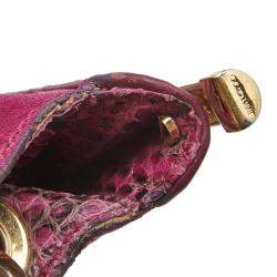 Jimmy Choo Purple Suede and Leather Alex Shoulder Bag