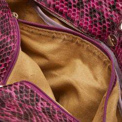 Jimmy Choo Purple Suede and Leather Alex Shoulder Bag