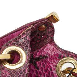 Jimmy Choo Purple Suede and Leather Alex Shoulder Bag