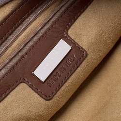 مملوكة مسبقًا Jimmy Choo Brown Lizard Embossed Leather Carolina Shoulder Bag