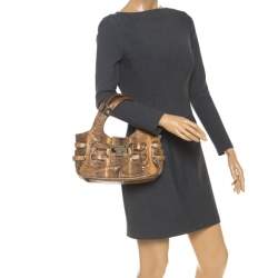 Pre Owned Jimmy Choo Python Ramona Shoulder Bag