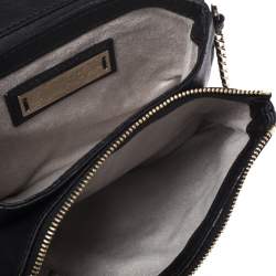 Pre Owned Jimmy Choo Black Studded Leather Zadie Crossbody Bag