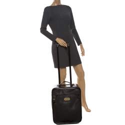 Pre Owned Jimmy Choo Black Patent Leather Terence Suitcase