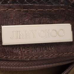 Jimmy Choo Brown Leather Roxana Hobo