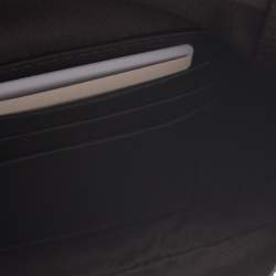 مملوكة مسبقًا Jimmy Choo Cream/Black Python Effect Leather Flap Wristlet Clutch 