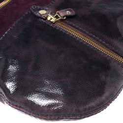 Pre Owned حقيبة يد جيمي تشو مونا سويدي وجلد خضراء نيون