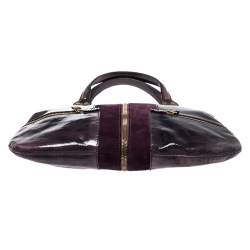 Pre Owned حقيبة يد جيمي تشو مونا سويدي وجلد خضراء نيون