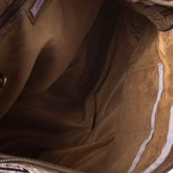 مملوكة مسبقًا حقيبة يد جيمي تشو رهيا شوبر جلد لامع نقشة التمساح بيج