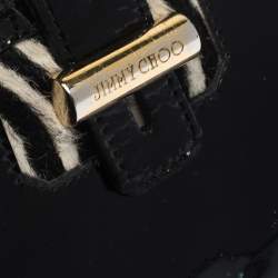Pre Owned Jimmy Choo Black Patent Leather Continental Wallet