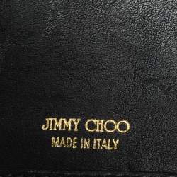 Pre Owned Jimmy Choo Brown Leopard Print Patent Leather Continental Wallet