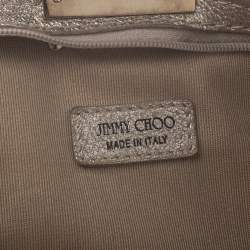 Pre Owned Jimmy Choo Metallic Gold Leather Zulu Clutch