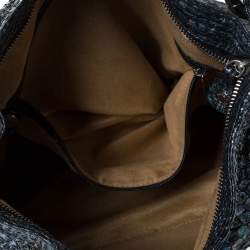 Jimmy Choo Holographic Python Effect Leather Sky Hobo