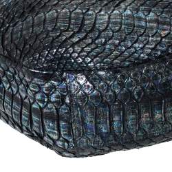 Jimmy Choo Holographic Python Effect Leather Sky Hobo