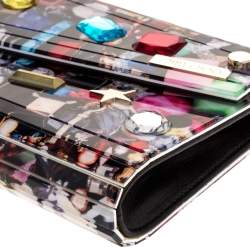 مملوكة مسبقًا Jimmy Choo Multicolor Acrylic Candy Embellished Chain Clutch