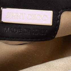 مملوكة مسبقًا Jimmy Choo Black Leather Pleated Cristina Shoulder Bag
