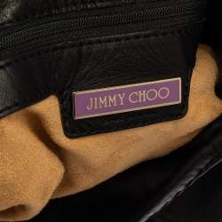 Pre Owned Jimmy Choo Black Leather Solar Hobo