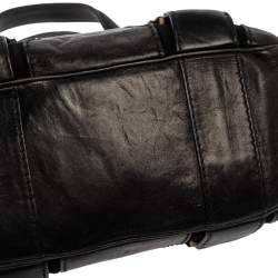 Pre Owned Jimmy Choo Black Leather Malena Satchel