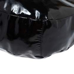 Jimmy Choo Black Patent Leather and Python Large Sky Hobo