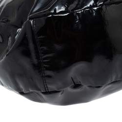 Jimmy Choo Black Patent Leather and Python Large Sky Hobo