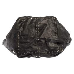 Pre Owned Jimmy Choo Black Leather Lohla Jane Tote