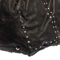 Pre Owned Jimmy Choo Black Leather Lohla Jane Tote