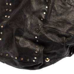 Pre Owned Jimmy Choo Black Leather Lohla Jane Tote