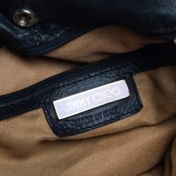 Pre Owned Jimmy Choo Black Leather Lohla Jane Tote