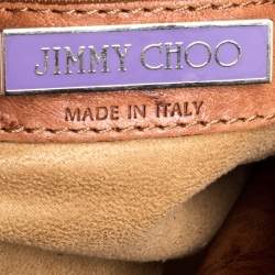 مملوكة مسبقًا Jimmy Choo Brown Leather and Snakeskin Ramona Tote