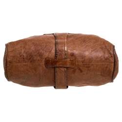 مملوكة مسبقًا Jimmy Choo Brown Leather and Snakeskin Ramona Tote