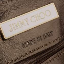 Pre Owned Jimmy Choo Silver Python Ramona Shoulder Bag