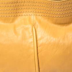 Pre Owned حقيبة هوبو جيمي تشو ايسي إطار جلد بني فاتح