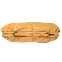 Pre Owned حقيبة هوبو جيمي تشو ايسي إطار جلد بني فاتح