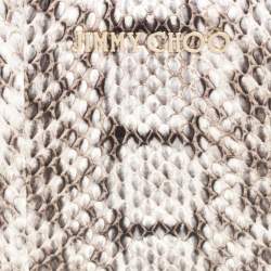 Pre Owned Jimmy Choo Snakeskin Pippa Zip Around Wallet