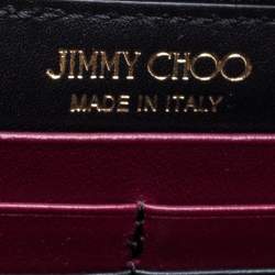 Pre Owned Jimmy Choo Snakeskin Pippa Zip Around Wallet