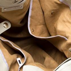 Pre Owned Jimmy Choo Ivory Woven Leather Tote