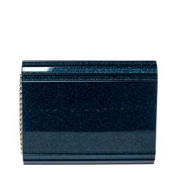 Pre Owned حقيبة كلتش جيمي تشو كاندي أكريليك زرقاء