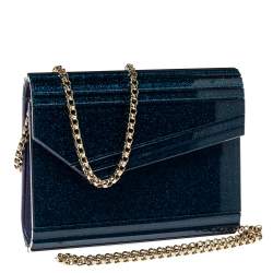 Pre Owned حقيبة كلتش جيمي تشو كاندي أكريليك زرقاء