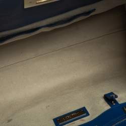 مملوكة مسبقًا Jimmy Choo Blue Leather Riley Tote