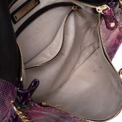 Pre Owned Jimmy Choo Multicolor Python Flap Chain Shoulder Bag