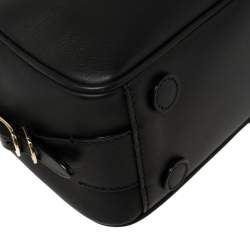 Jimmy Choo Black Leather Small Varenne Bowler Bag